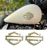 METAL CHROME Harley CVO custom metal tank emblems Show Chrome Finish - Image 4