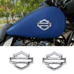 METAL CHROME Harley CVO custom metal tank emblems Show Chrome Finish - Image 5
