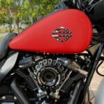 For Harley CVO Custom Metal Tank Emblems Fuel Gas Badge American US Flag matte - Image 3