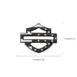 For Harley CVO Custom Metal Tank Emblems Fuel Gas Badge American US Flag matte - Image 4