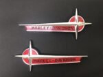 For Harley Vintage Style Gas Fuel Tank Emblems Badges Touring Softail Fatboy - Image 2