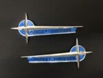 For Harley Vintage Style Gas Fuel Tank Emblems Badges Touring Softail Fatboy - Image 10