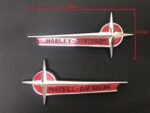 For Harley Vintage Style Gas Fuel Tank Emblems Badges Touring Softail Fatboy - Image 11