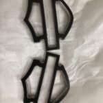 For Harley CVO Custom Metal Tank Emblems Fuel Gas Badge 3D glossy black