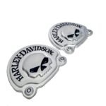 For Harley Davidson Willie G Skull Sissy Bar Medallion Tour Pack Emblem Badge - Image 2